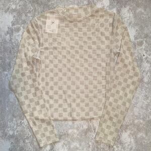 Gymshark Monogram Mesh Long Sleeve Top